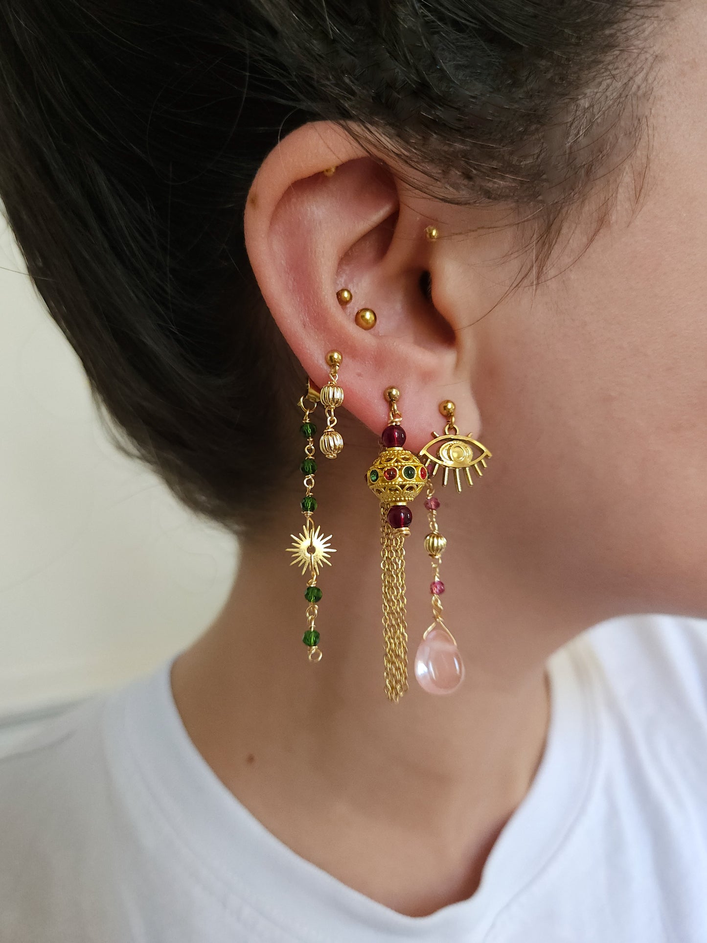 Boucle d'oreille personnalisable acier inoxydable a l’unité