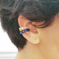 earcuff fait main, conch piercing, bijoux colorés, fake piercing, boucles d'oreilles perles