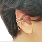 earcuff fait main, conch piercing, bijoux colorés, fake piercing, boucles d'oreilles perles