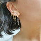 Boucle d'oreille acier inoxydable, boucle d'oreille chaine, à l'unité, piercing lobe