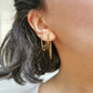 Boucle d'oreille acier inoxydable, boucle d'oreille chaine, à l'unité, piercing lobe