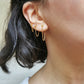 Boucle d'oreille acier inoxydable, boucle d'oreille chaine, à l'unité, piercing lobe