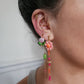 Boucle d'oreille modulable acier inoxydable et doré à l'or fin, a l’unité, coquillage, etoile et tortue de mer, corail, fleurs