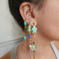 Boucle d'oreille modulable acier inoxydable et doré à l'or fin, a l’unité, coquillage, etoile et tortue de mer, corail, fleurs