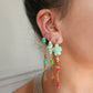 Boucle d'oreille modulable acier inoxydable et doré à l'or fin, a l’unité, coquillage, etoile et tortue de mer, corail, fleurs