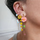 Boucle d'oreille modulable acier inoxydable et doré à l'or fin, a l’unité, coquillage, etoile et tortue de mer, corail, fleurs