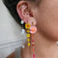 Boucle d'oreille modulable acier inoxydable et doré à l'or fin, a l’unité, coquillage, etoile et tortue de mer, corail, fleurs