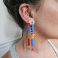 Boucle d'oreille modulable acier inoxydable et doré à l'or fin, a l’unité, coquillage, etoile et tortue de mer, corail, fleurs