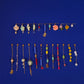 Boucle d'oreille modulable acier inoxydable et doré à l'or fin, a l’unité, coquillage, etoile et tortue de mer, corail, fleurs